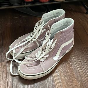 Light purple Vans hi sk8